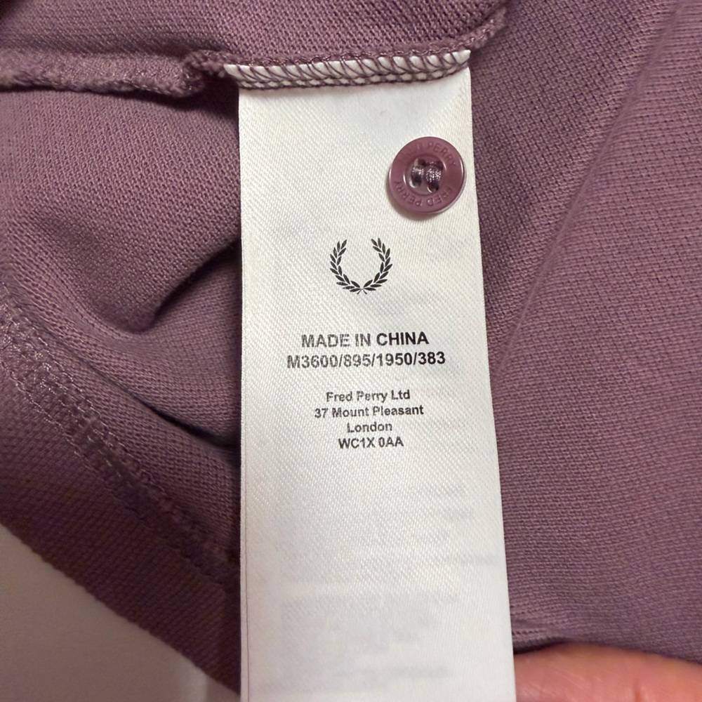 Fred Perry purple polo shirt - Picture 8 of 10